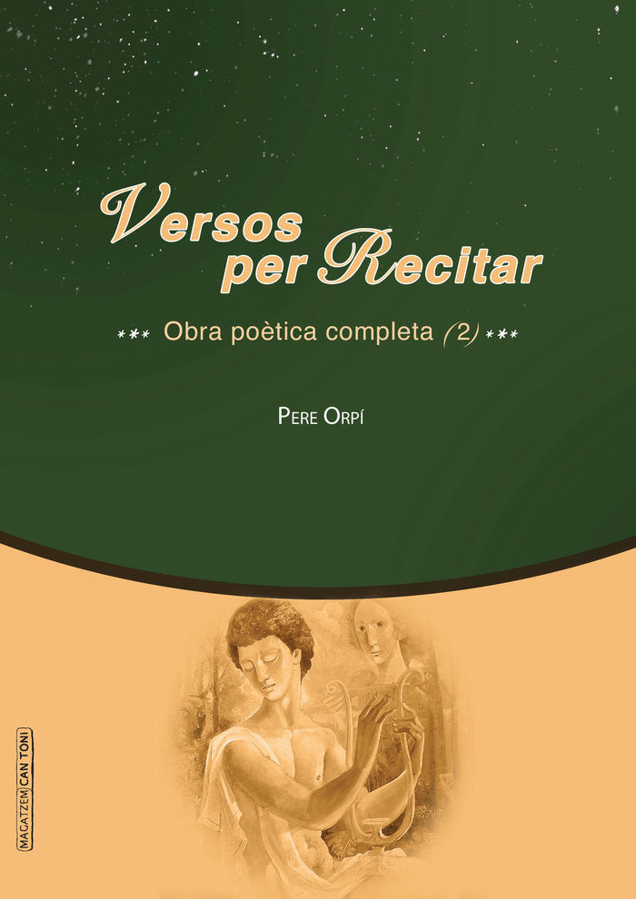 VERSOS PER RECITAR, de ORPI FERRER, PERE | portada del libro