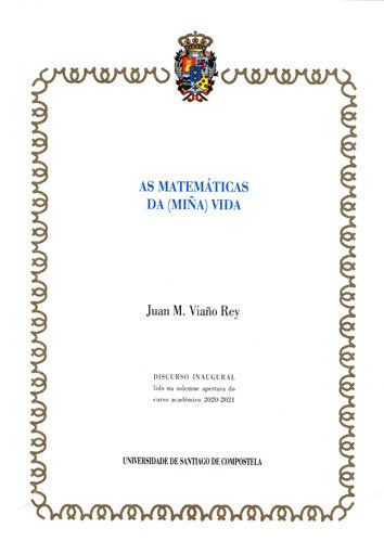 AS MATEMATICAS DA (MIÑA) VIDA, de VIAÑO REY, JUAN MANUEL | portada del libro