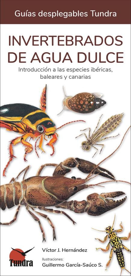 INVERTEBRADOS DE AGUA DULCE - GUIAS DESPLEGABLES TUNDRA | portada del libro