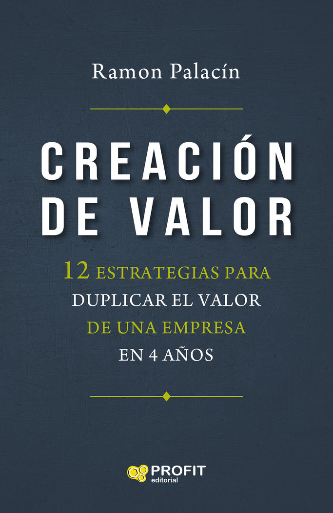 CREACION DE VALOR, de PALACIN | portada del libro