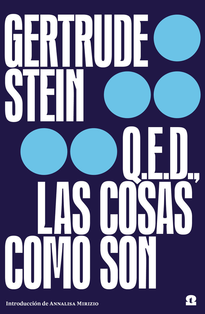 Q.E.D. Las cosas como son, de STEIN, GERTRUDE | portada del libro
