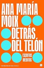 DETRÁS DEL TELÓN, de Ana María Moix | portada del libro