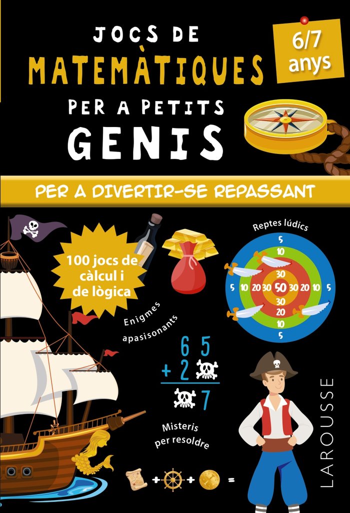 JOCS DE MATEMATIQUES PER A PETITS GENIS 6-7 ANYS, de QUENEE, MATHIEU | portada del libro