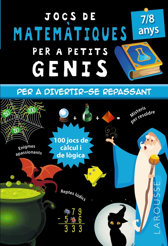 JOCS DE MATEMATIQUES PER A PETITS GENIS 7-8 ANYS, de QUENEE, MATHIEU | portada del libro