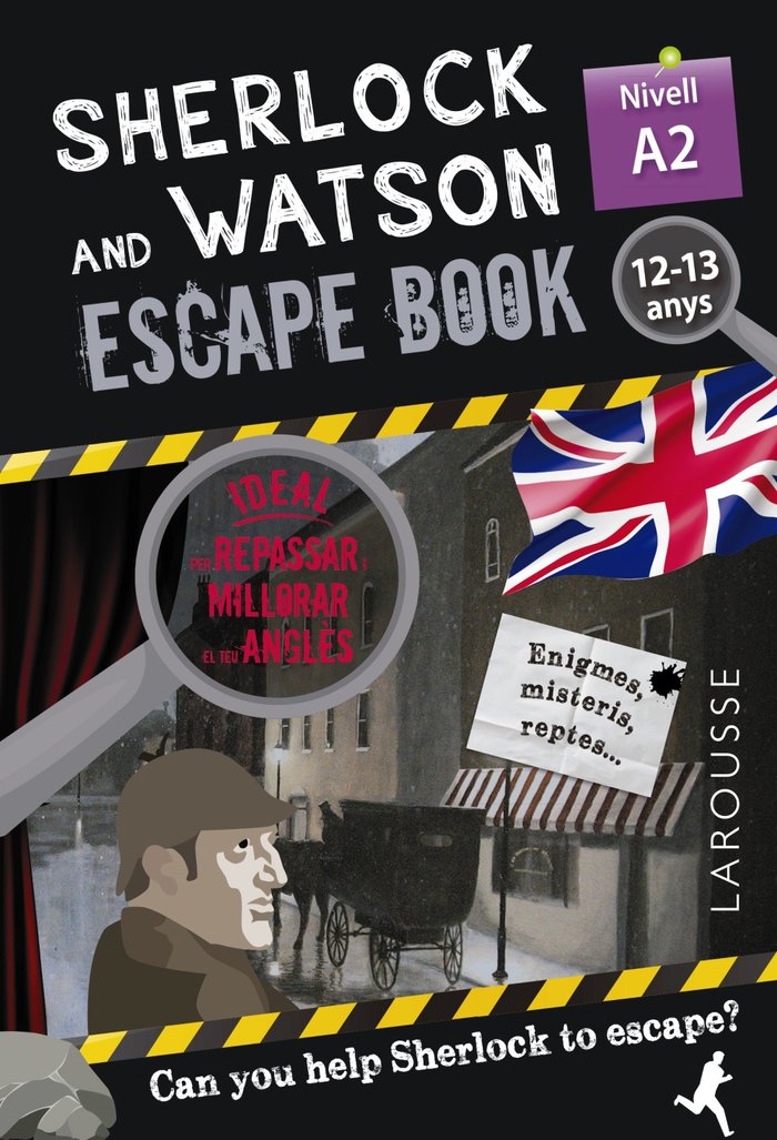 SHERLOCK & WATSON. ESCAPE BOOK PER REPASSAR ANGLES. 12-13 ANYS, de SAINT-MARTIN, GILLES | portada del libro
