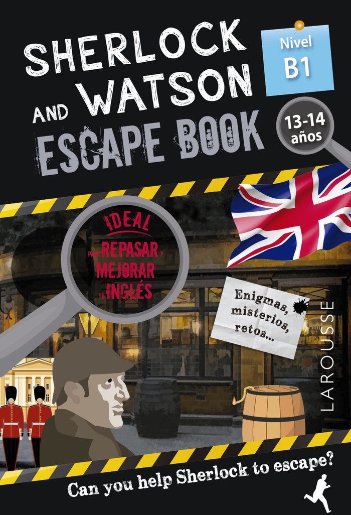 SHERLOCK & WATSON. ESCAPE BOOK PARA REPASAR INGLES. 13-14 AÑOS, de SAINT-MARTIN, GILLES | portada del libro