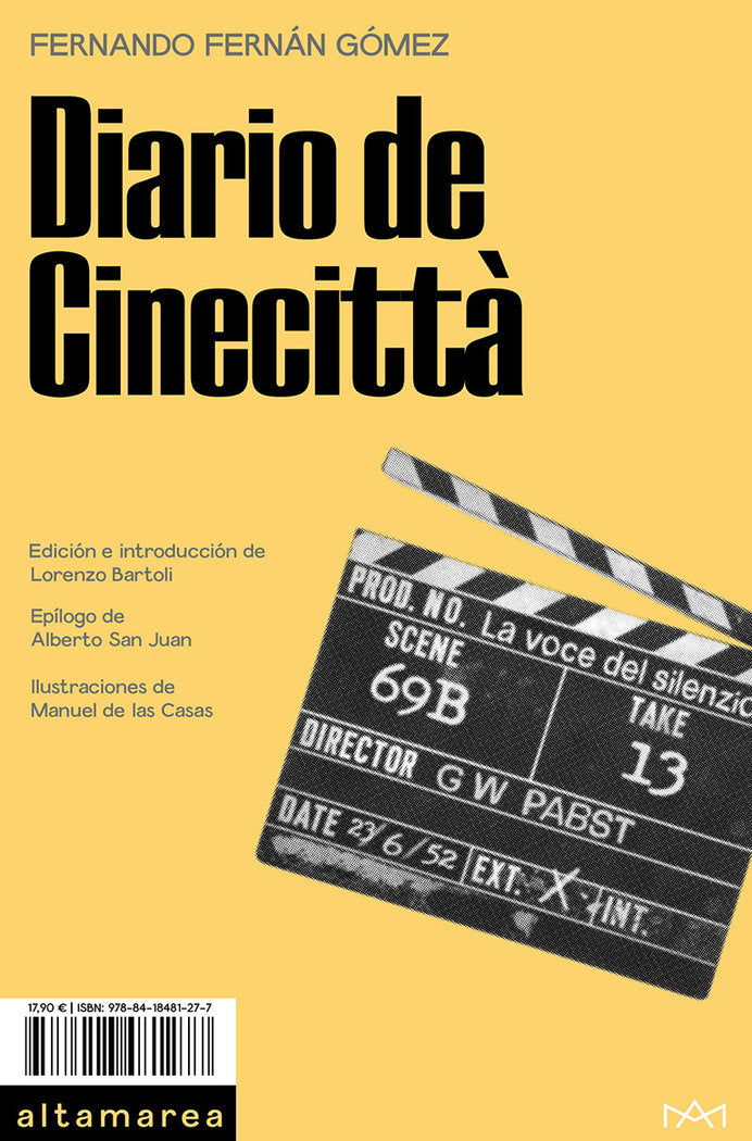 DIARIO DE CINECITTA, de FERNANDO FERNAN GOMEZ | portada del libro