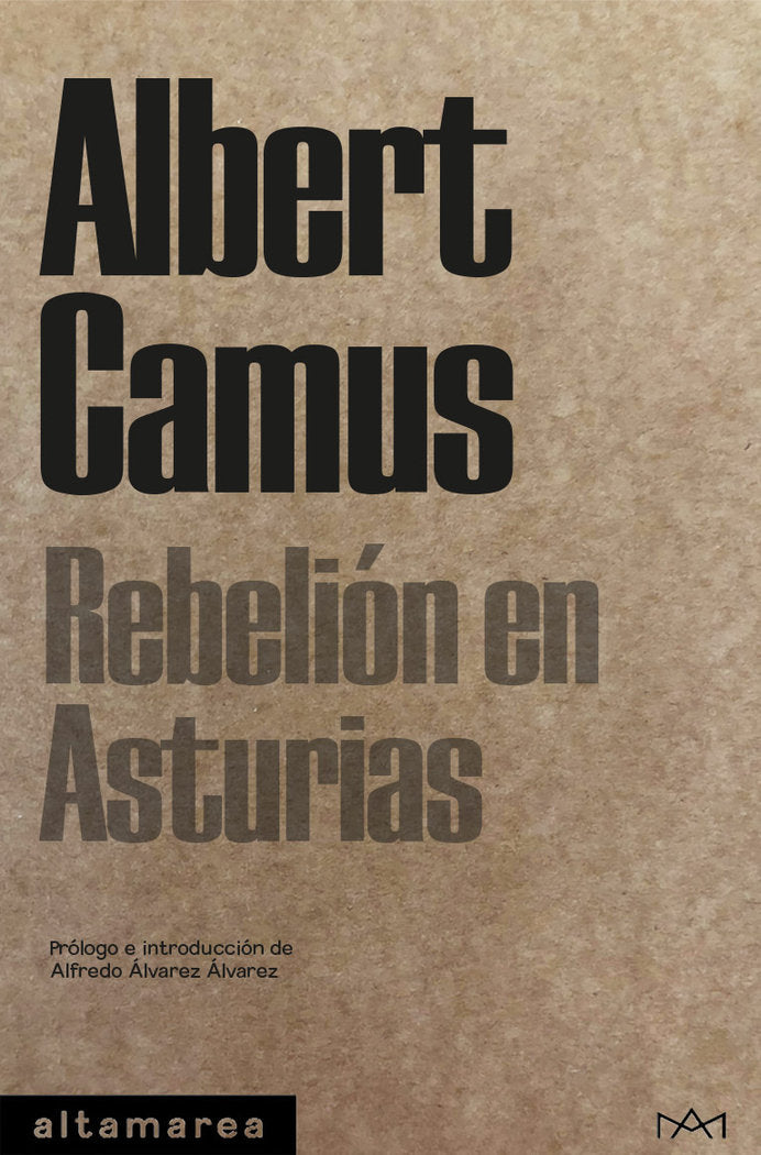 REBELION EN ASTURIAS, de CAMUS, ALBERT | portada del libro