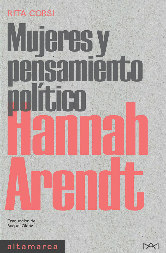 Hannah Arendt, de CORSI, RITA | portada del libro