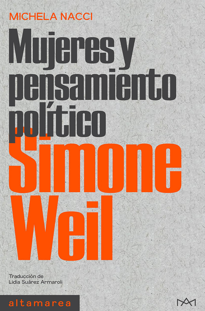 SIMONE WEIL, de NACCI, MICHELA | portada del libro