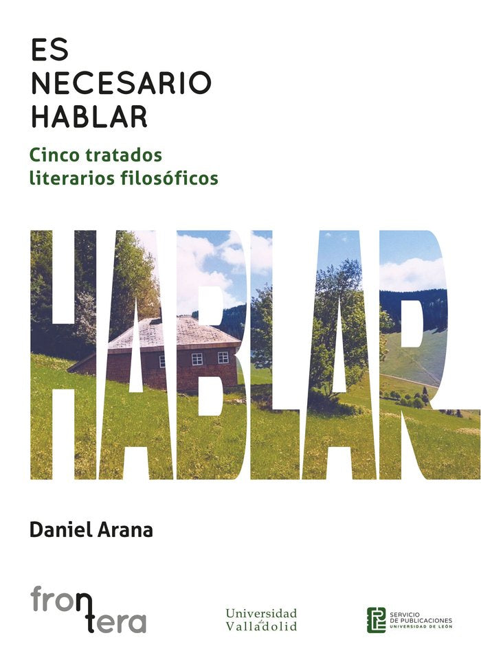 ES NECESARIO HABLAR, de ARANA, DANIEL | portada del libro