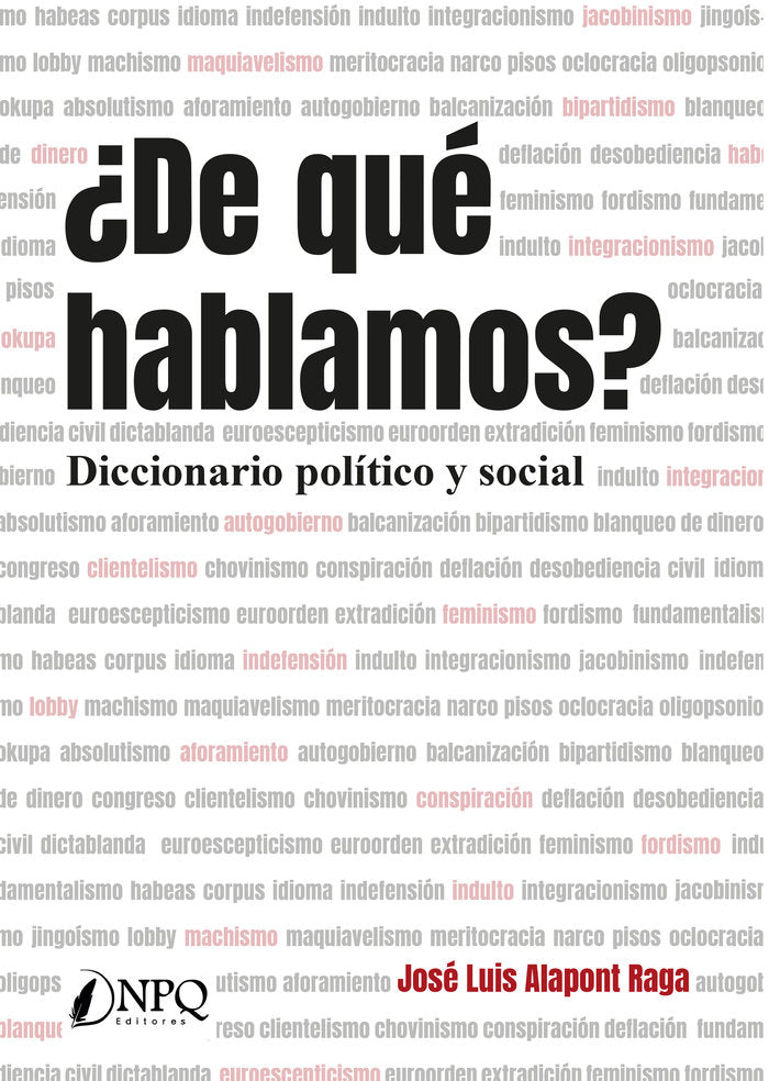 ¿De qué hablamos?, de Alapont Raga, José Luis | portada del libro