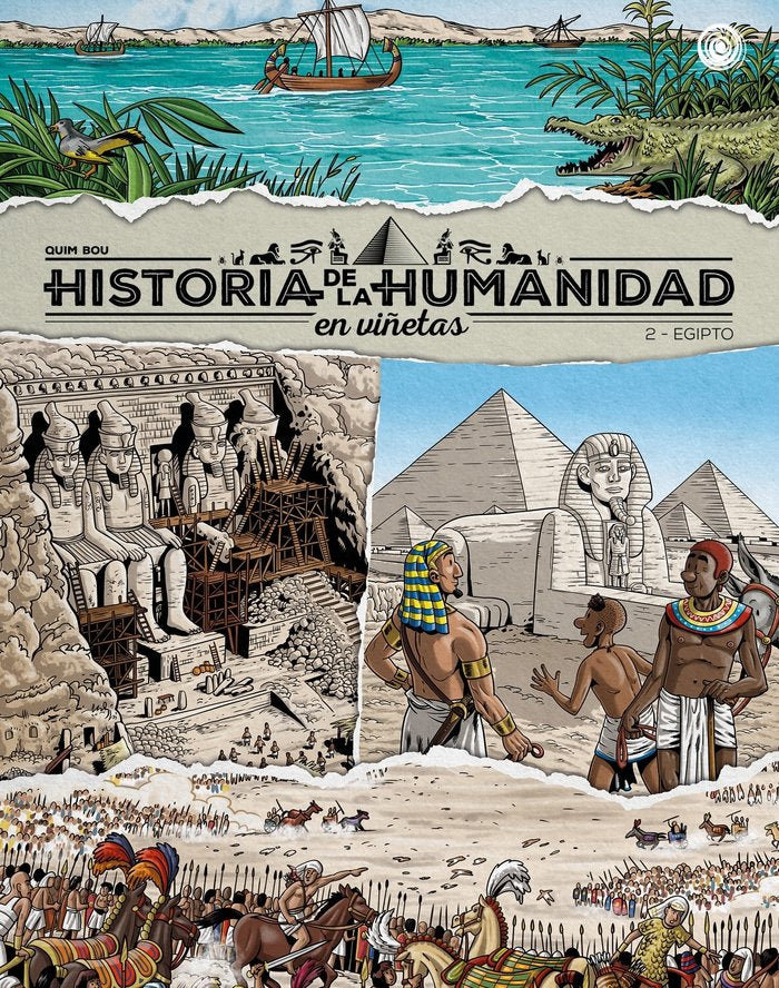 HISTORIA HUMANIDAD VIÑETAS 2 EGIPTO, de BOU,QUIM | portada del libro