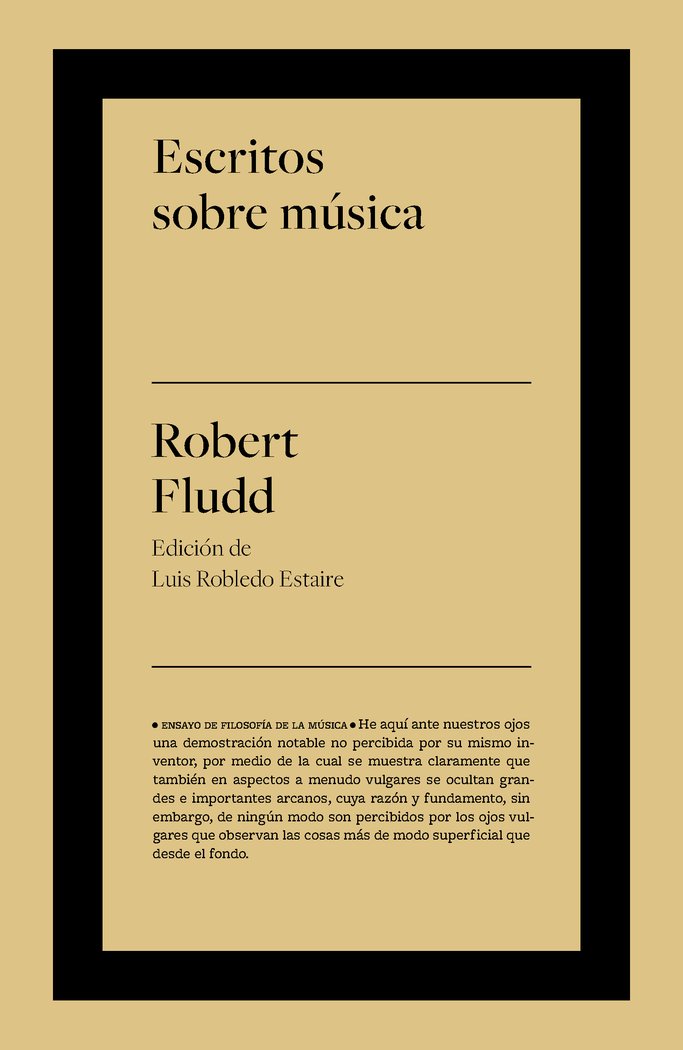ESCRITOS SOBRE MUSICA, de ROBERT, FLUDD | portada del libro