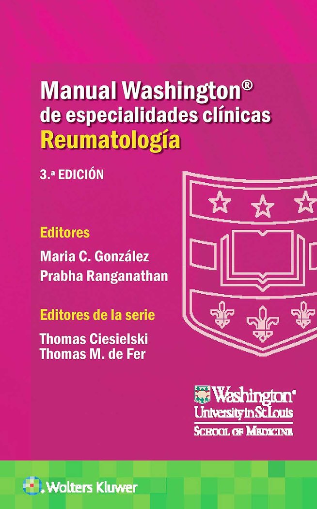 MANUAL WASHINGTON DE ESPECIALIDADES CLINICAS. REUMATOLOGIA | portada del libro