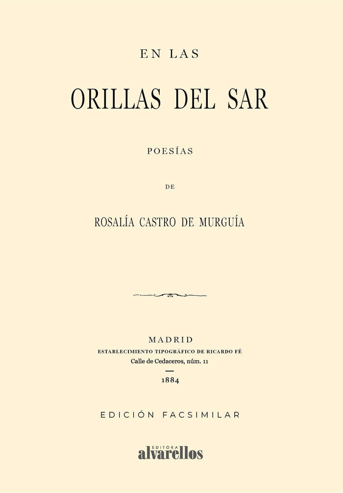 EN LAS ORILLAS DEL SAR, de de Castro, Rosalía | portada del libro