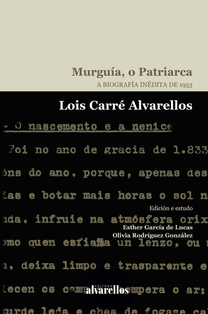 Murguía, o Patrirarca, de Carré Alvarellos, Lois | portada del libro