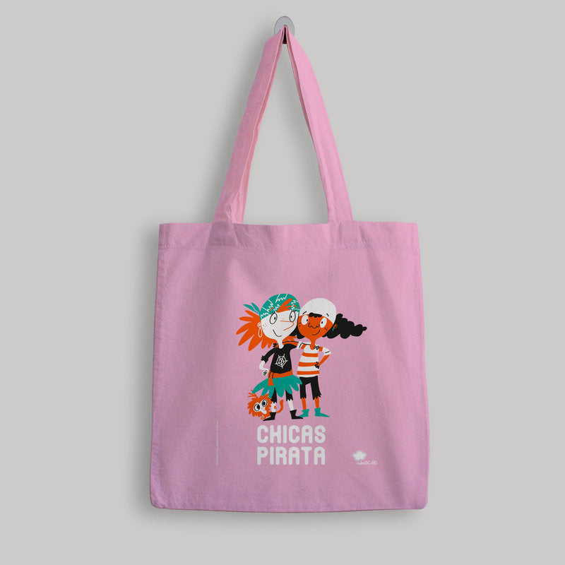 BOLSA DE TELA CHICAS PIRATA - ROSA, de GOMEZ | portada del libro