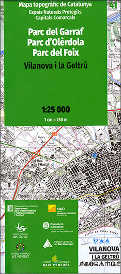 MAPA TOPOGRAFIC DE CATALUNYA 1:25 000 ESPAIS NATURALS PROTE, de Institut Cartogràfic i Geològic de Catalunya | portada del li