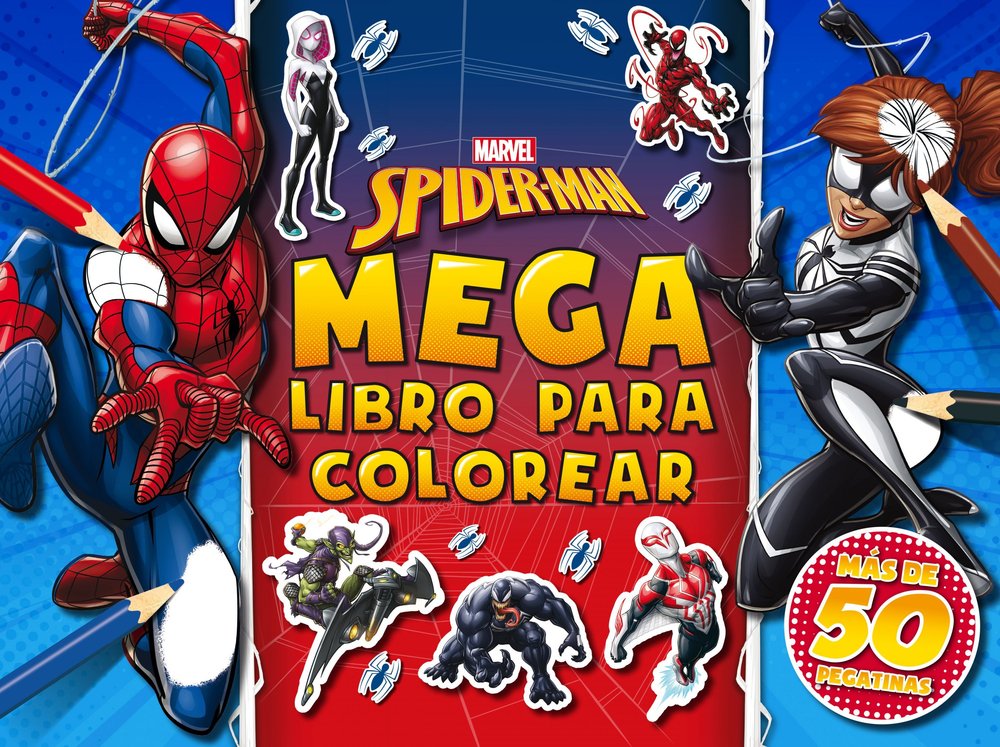 SPIDER-MAN. MEGALIBRO PARA COLOREAR 2, de MARVEL | portada del libro