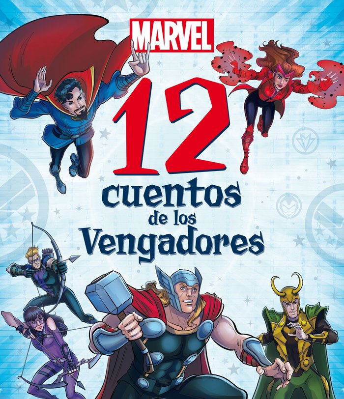 MARVEL. 12 CUENTOS DE LOS VENGADORES, de DISNEY | portada del libro