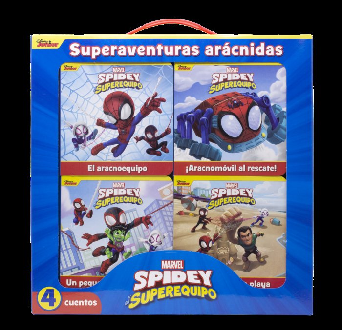 SPIDEY Y SU SUPEREQUIPO. SUPERAVENTURAS ARACNIDAS, de MARVEL | portada del libro