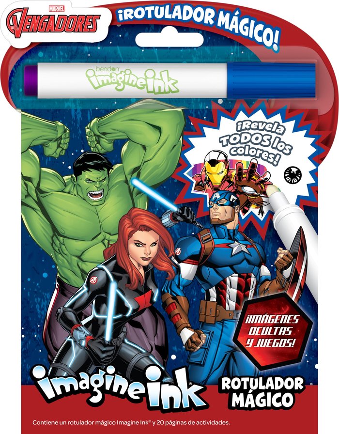 LOS VENGADORES ROTULADOR MAGICO, de MARVEL | portada del libro
