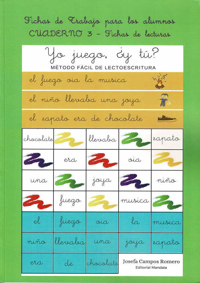 Yo juego, ¿y tú? Fichas de trabajo para los alumnos, de Campos Romero, Josefa | portada del libro