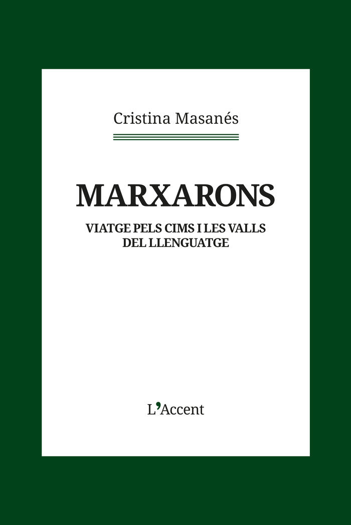 MARXARONS, de MASANES, CRISTINA | portada del libro