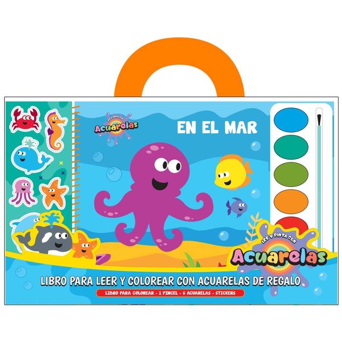 ACUARELAS MAR, de A.A | portada del libro