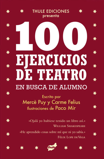 100 ejercicios de teatro en busca de alumno, de PUY CAMPOS | portada del libro