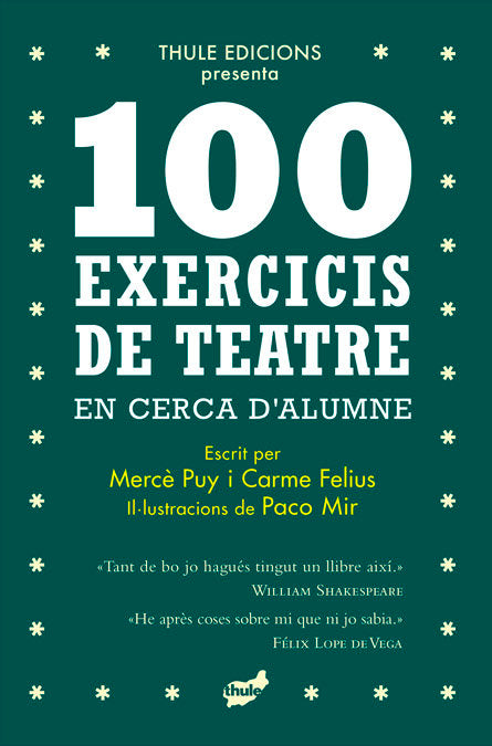 100 exercicis de teatre en cerca d'alumne, de PUY CAMPOS | portada del libro