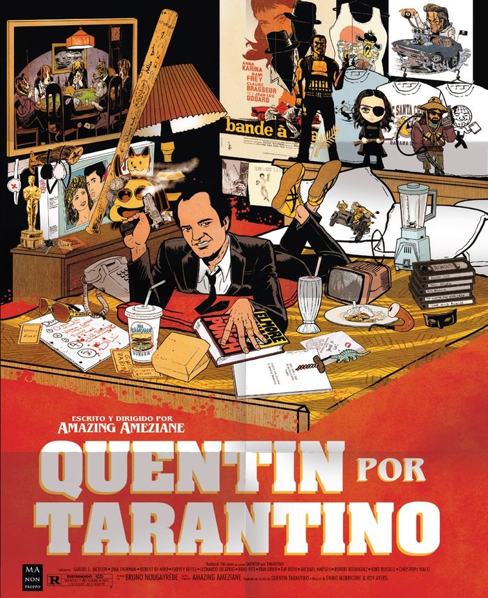 QUENTIN POR TARANTINO, de AMAZING AMEZIANE | portada del libro