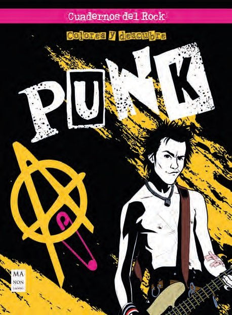 Colorea y descubre - Punk | portada del libro