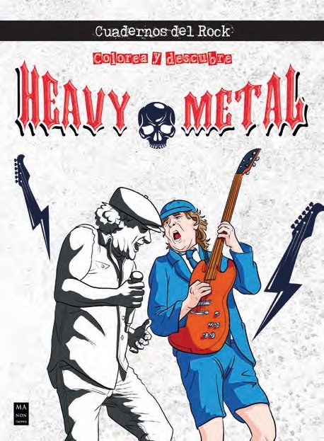 Colorea y descubre - Heavy Metal | portada del libro