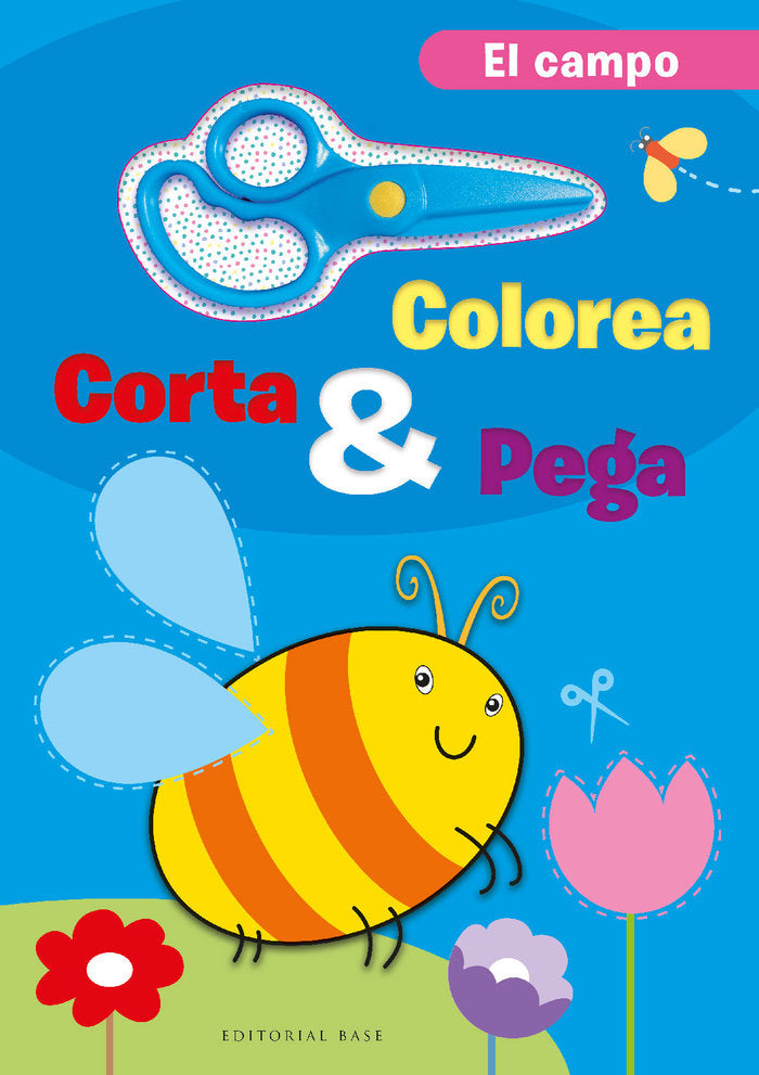 COLOREA, CORTA Y PEGA. EN EL CAMPO, de , CARAMEL | portada del libro
