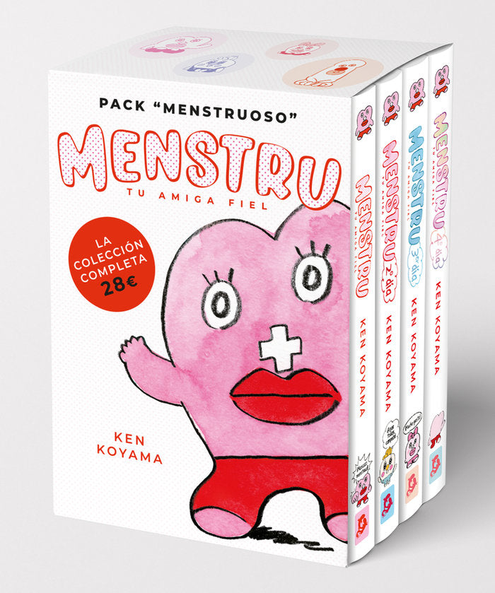 PACK MENSTRUOSO: MENSTRU, TU AMIGA FIEL, VOL.1-4, de KOYAMA, KEN | portada del libro