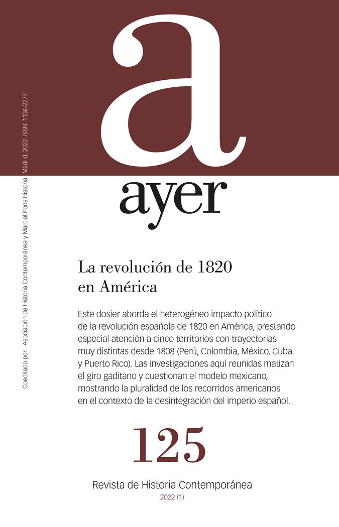 LA REVOLUCION DE 1820 EN AMERICA, de SANTOS FUENTES, ALAIN J. | portada del libro