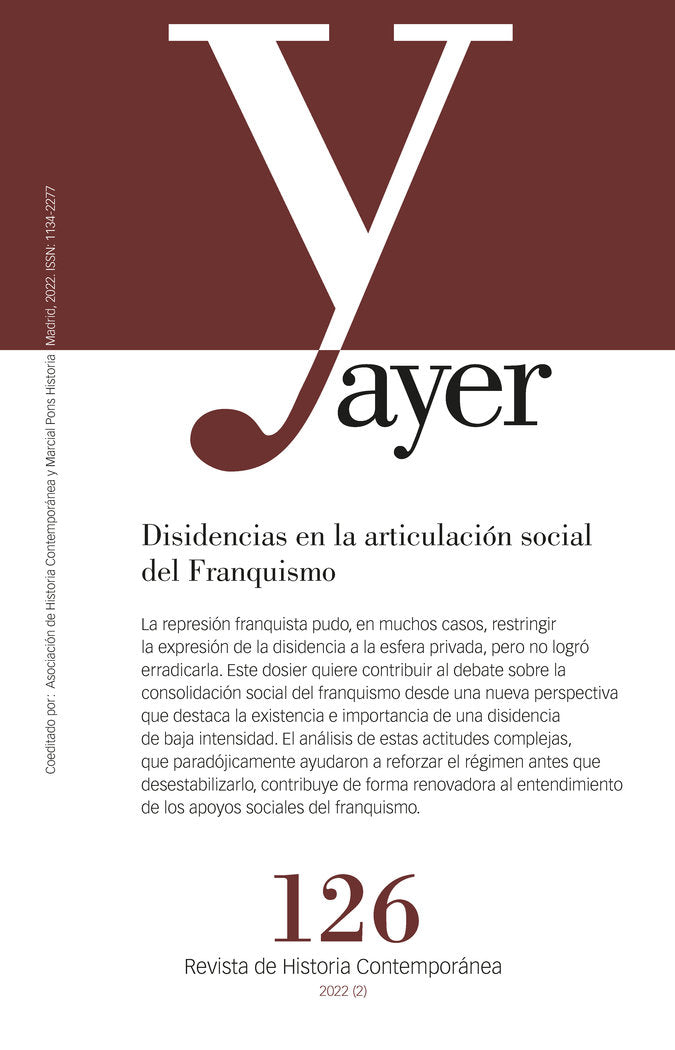 DISIDENCIAS EN LA ARTICULACION SOCIAL DEL FRANQUISMO, de LEIRA-CASTIÑEIRA, FRANCISCO J. | portada del libro