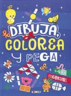 DIBUJA, COLOREA Y PEGA (PORTADA AZUL), de Varios autores | portada del libro