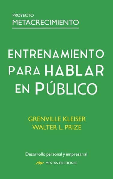 ENTRENAMIENTO PARA HABLAR EN PUBLICO, de KLEISER, GRENVILLE | portada del libro