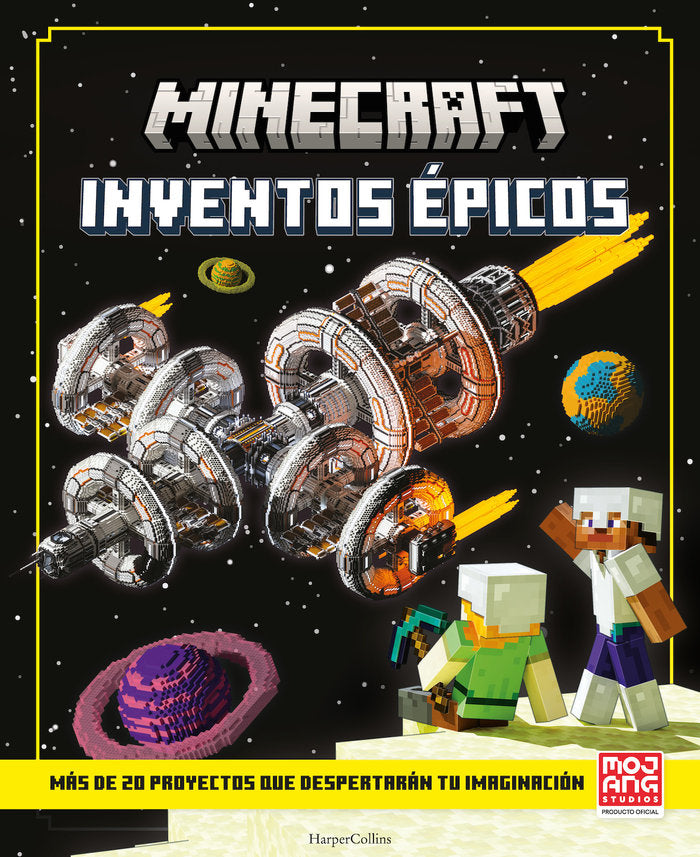 MINECRAFT INVENTOS EPICOS, de AB, MOJANG | portada del libro
