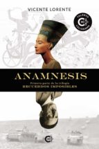 Anamnesis, de VICENTE LORENTE | portada del libro