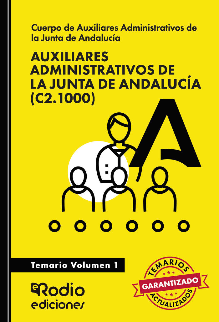 AUXILIARES ADMINISTRATIVOS (C2.1000). JUNTA DE AND, de EDICIONES RODIO RODIO | portada del libro