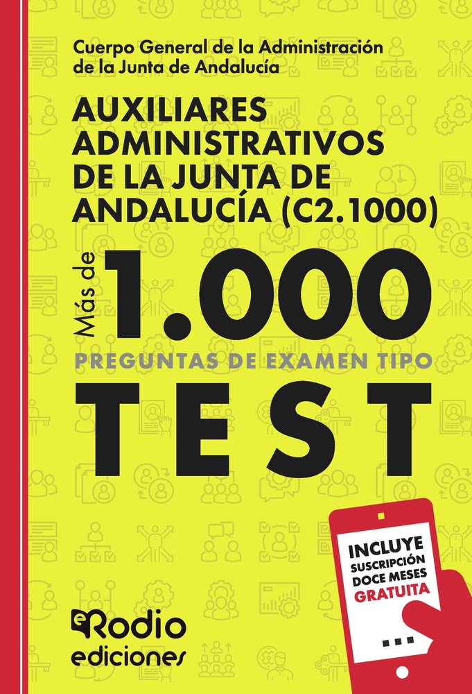 AUXILIARES ADMINISTRATIVOS DE LA JUNTA DE ANDALUCI, de EDICIONES RODIO RODIO | portada del libro
