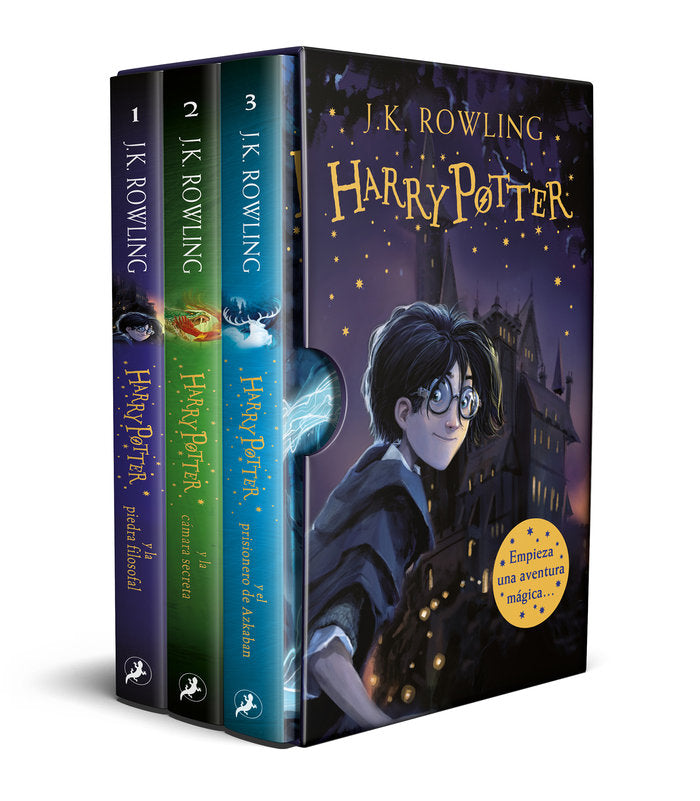 HARRY POTTER (ESTUCHE CON: HARRY POTTER Y LA PIEDRA FILOSOFAL   HARRY POTTER Y L, de ROWLING, J.K. | portada del libro