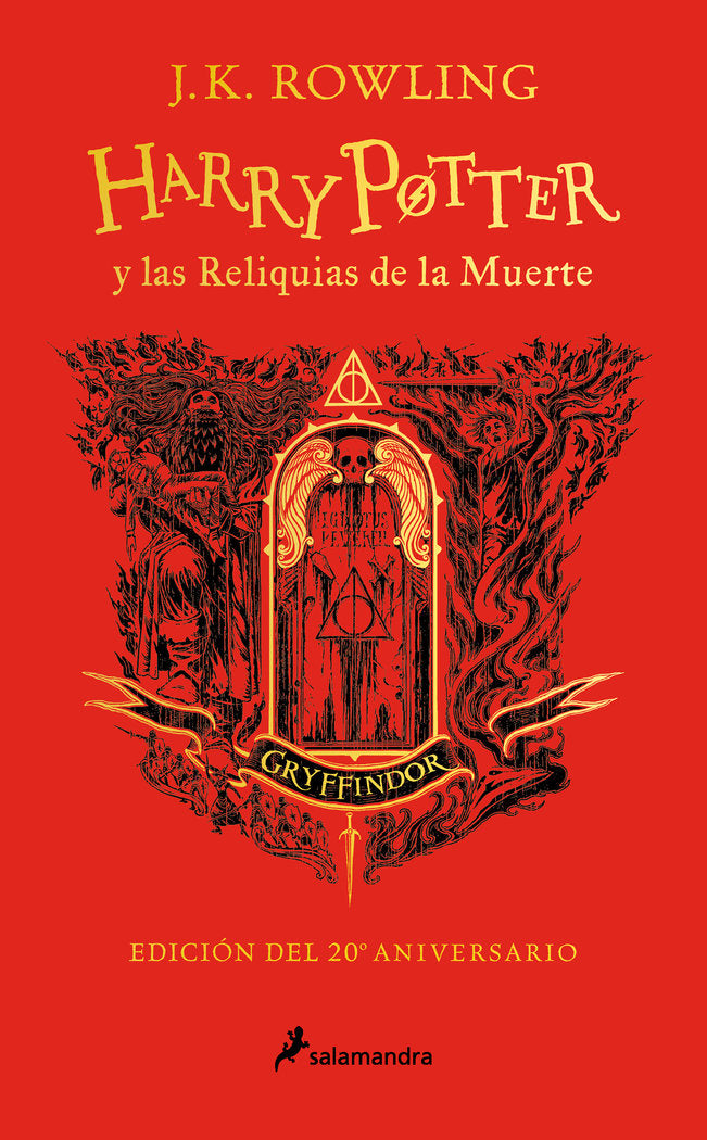 HARRY POTTER Y LAS RELIQUIAS DE LA MUERTE (EDICION GRYFFINDOR DEL 20º ANIVERSARI, de ROWLING, J.K. | portada del libro