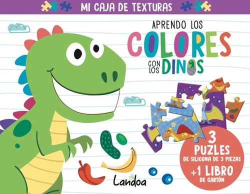 APRENDO LOS COLORES CON LOS DINOS, de MARIE-EVE BOUCHER | portada del libro