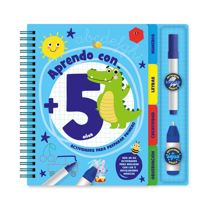APRENDO CON - 5 AÑOS, de VARIOS | portada del libro