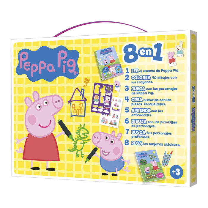 MALETIN 8 EN 1 PEPPA PIG, de IMAGILAND | portada del libro